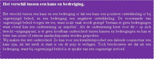 Verschil kans en bedreiging