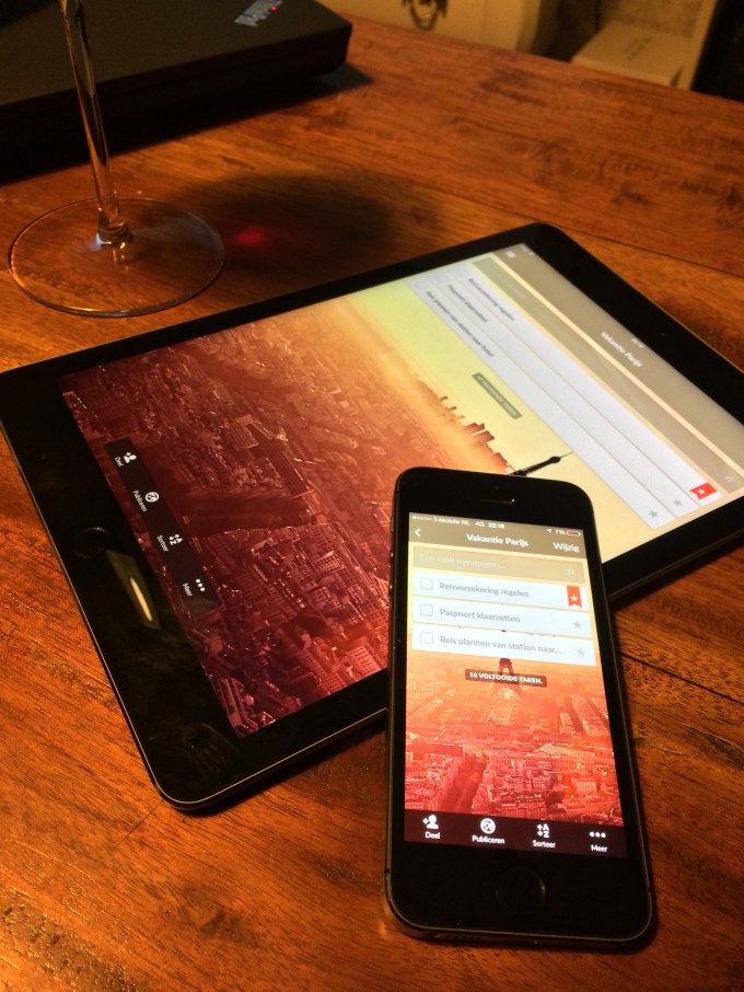 Wunderlist synchronisatie devices ipad iphone