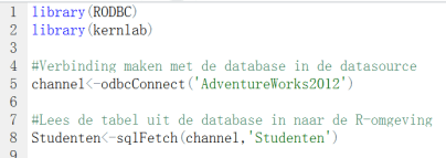 RD2-imprteren tabel uit database in r