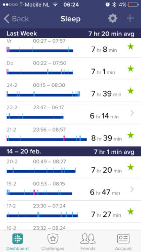 Fitbit app slaap