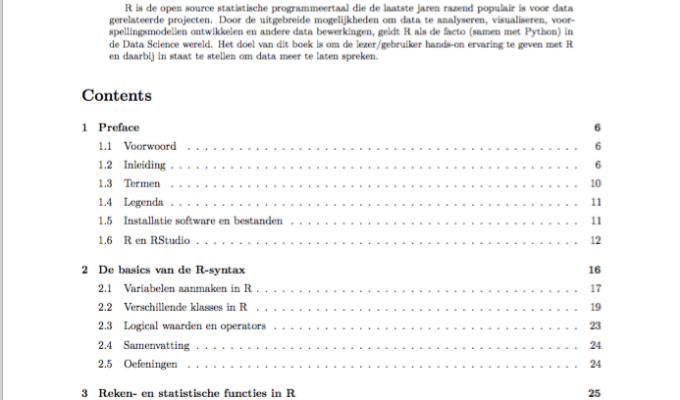 Gratis online cursus R . Data analyseren en Programmeren met&nbsp;R.